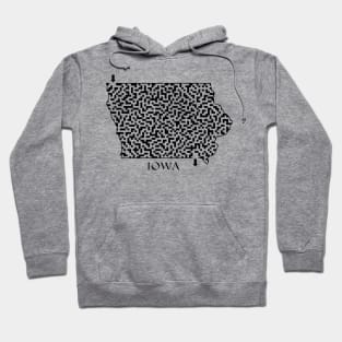 State of Iowa Maze Hoodie